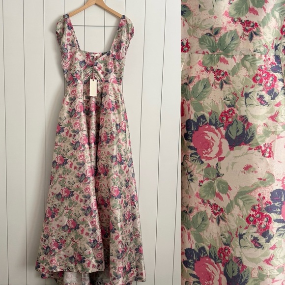 Love Shack Fancy Gilvery Maxi Dress in Veiled Kiss - Picture 1 of 3